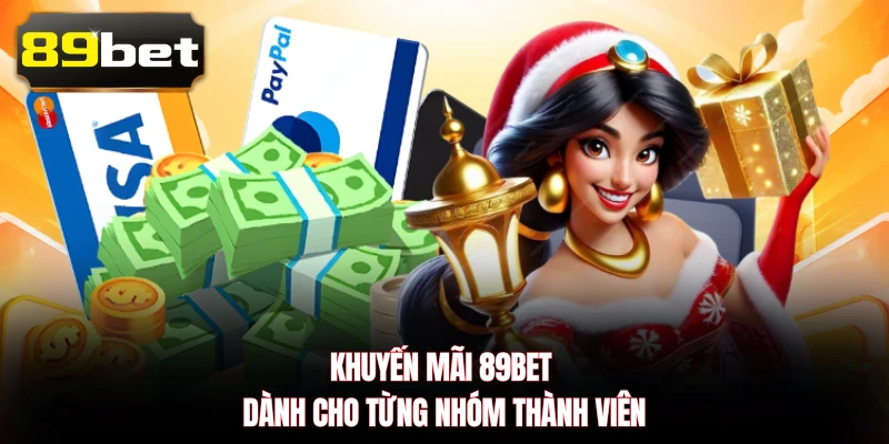 Khuyến mãi 89BET dành cho từng nhóm thành viên